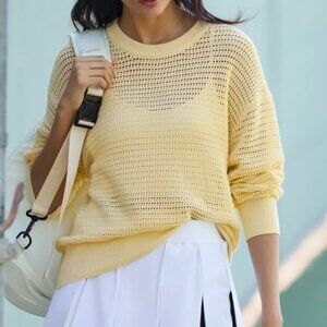 Anthropologie Varley Kershaw Sweater in Canary